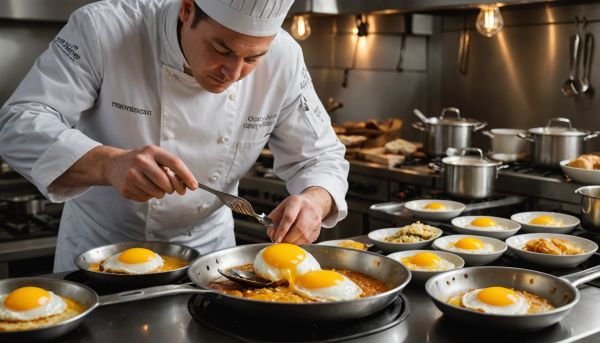 Le pochage des œufs demande précision et rapidité en cuisine pro