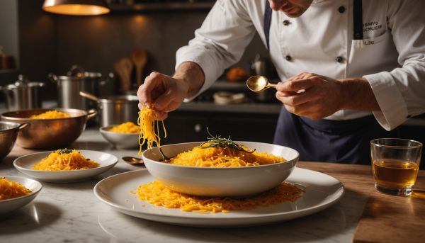 Le safran véritable colore et parfume les recettes de chef rares